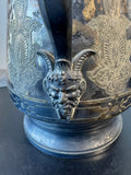 Antique 1868 JAS Stimpson Double Wall Silver Plate Ice Pitcher