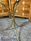 Lightweight Glass/Brass Side Table/Plant Stand