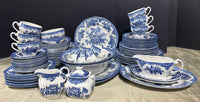 75-Piece Johnson Bros England Asiatic Pheasant Earthenware China Set