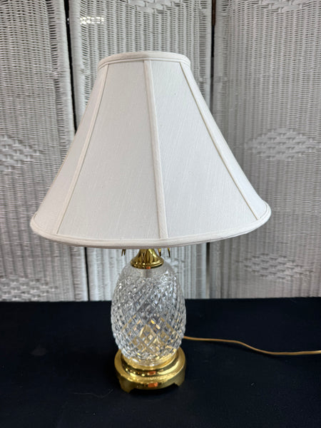 Waterford Crystal Pineapple Table Lamp (WORKS)