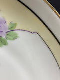 Z. S. & Co. Germany Hand Painted Floral Plate with Handles