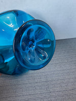 Viking Glass Bluenique Epic 6-Petal Pedestal Compote