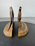 Pair of Antique James Graham 13 Star Solid Bronze Eagle Bookends
