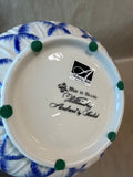 Andrea By Sadek Williamsburg Blue And White Tulip Shaped Planter