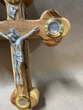 Olive Wood Cross With Essence from The Holy Land // 2 Available// PRICED INDIVIDUALLY (E)
