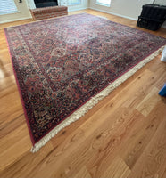 Large Handwoven Rug, ~11 1/2 ft x 13 ft.***HEAVY ITEM***