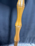 Lightweight Faux Bamboo Floor Lamp with Rattan Shade (WORKS)