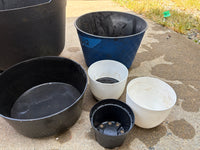 (C)Lot of Eight Plastic Planters