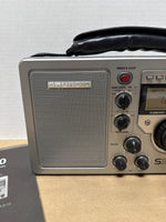 Grundig S350DL Portable AM FM SW Shortwave Radio Stereo World Receiver — WORKS — Comes With Manual