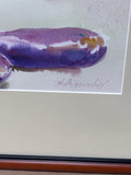Eggplant Watercolor Signed; Phyllis Greenway - Newport News, VA Artist