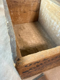 School Crayons Wooden Vintage Storage Box