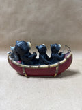 Bears In Canoe With Box