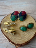 3-Piece Lot of Assorted Gold Tone Earrings (C)