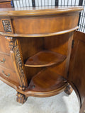 Foxcroft 2 Piece Lighted China Hutch, Cardboard Backing***HEAVY ITEM***READ DETAILS ON PICK UP POLICY***