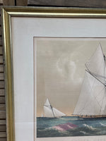 Parson’s Cutter Genesta Print; Signed