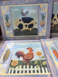 Pimpernel Cork Back Farm Animals Placemats - Set Of 4 (B)