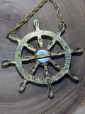 Accessocraft NYC Ships Wheel/Compass Necklace