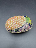 Cloisonné Pineapple Floral Trinket Dish