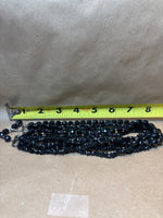 Multi Strand Black Beaded Choker