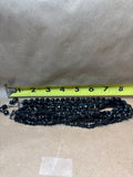 Multi Strand Black Beaded Choker