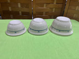 Roseville Woven Traditions Pattern 3 pc Bowls