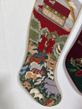 Christmas Needlepoint Stockings - Pair