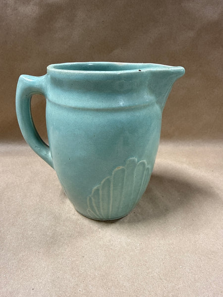 Turqoise Monmouth Fan Pottery Pitcher