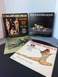 Lot of 4 James Bond Vintage LP Vinyl (U)