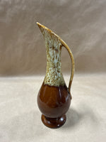 Brown Glaze Drip Bud Vase Pitcher // 2 Available // *** PRICED INDIVIDUALLY ****