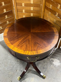 Petite Drum Table with Drawer