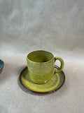Handmade Espresso Mug And Saucer - Pair