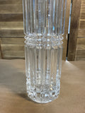 Cristal D'Arques HEAVY Genuine Lead Crystal Cylindrical Vase