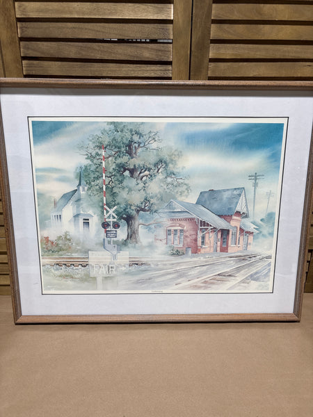 Gaithersburg Train Station Print by Phil Metzger; Signed & Numbered (129/500)