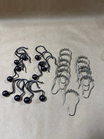 2 Sets Of Shower Curtain Hooks — 12 Pieces Each