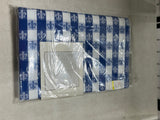 Home Design Oblong "Fleur de Lis" Fabric Table Cloth, Appears New, 59"x108"