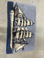 Sailing Ship Hook Rug