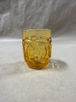 (B) Amber Colored Match/Toothpick Holder