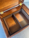 Bombay Company Mahogany Wooden Inlaid Letter Box