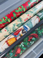 Home Under Bed Storage with Christmas Gift Wrap Rolls