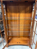 Ethan Allen Glass Front Cabinet with (3) Glass Shelves