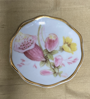 English Bone China Floral Ring Dish