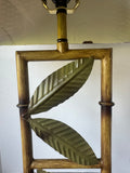 Metal Bamboo 3-Way Lamp with Woven Rattan Shade (WORKS)