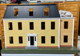 Unfinished Colonial Style Doll House on Wheels (PROJECT)