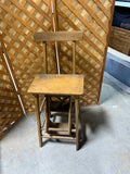 Antique Chair/Folding Step Stool