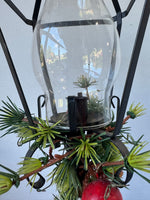 Wrought Iron Holiday Hurricane Lamp Post Taper Candle Holder