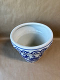 Ceramic Blue And White Planter