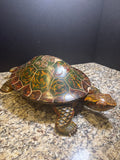 Hand Painted Turtle Box - Castilian Imports (AS IS)