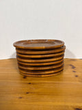 Digsmed #10 Danmark Teak Wood Divided Oval Trays - Set Of 8
