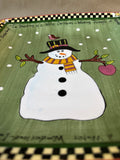 Snowman Cookie Plate