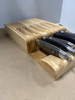 Assorted Knives With Knife Block Holder